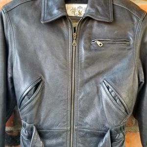 Vintage Bomber Leather Jacket